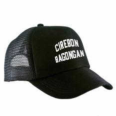 #TopiPria RLUCK8888 TOPI JARING TRUCKER CIREBON BAGONGAN - HITAM