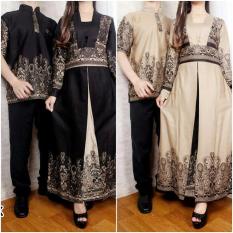 TOSERBU Couple (L - Fit XL) ANINE Gamis Maxi + Baju Koko