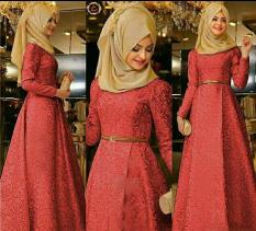 TOSERBU Gamis Maxi (M - Fit L) ZARTIAH2 - Brokat Spandek