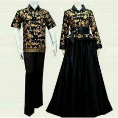Totally Great Shop Baju Pesta Couple Muslim - Gamis Pesta + Kemeja Batik Pria - Batik Pesta Couple - Baju Kondangan Muslimah - Fashion Busana Muslim - Couple Batik Talita