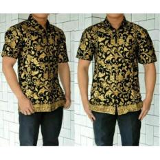 Totally Great Shop - Kado Ultah - Kemeja Seragam - Hem Batik Eksklusif Pria - Bunga Pr4da