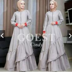 TotallyGreatShop Gamis Syari Pesta Balotelly Mewah - Wisuda - Remaja - Nikahan Kondangan Hijaber Muslimah - Gaun Party Maxy Dress ihcindy