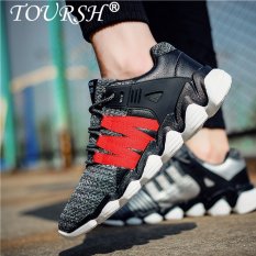 TOURSH Pria Kasual Sepatu Pria Sepatu Sneakers Berlari Sepatu Olahraga Sepatu Basket Sepatu-Intl