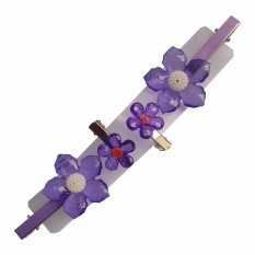 Toylogy Grow Jepit Rambut Motif Bunga Ungu ( Hairpin Purple Flowers ) Isi 2 Pasang