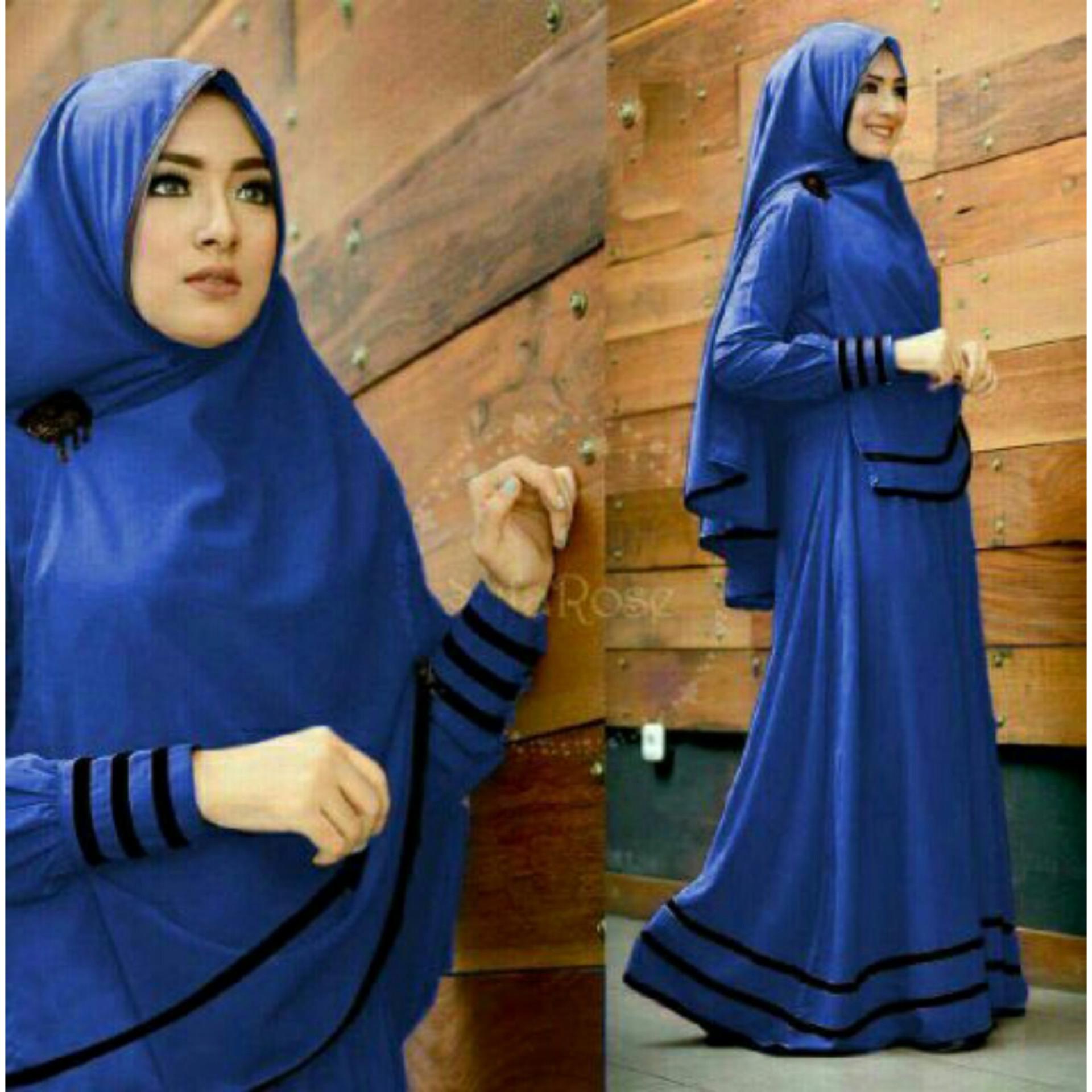 Gamis pesta - Baju gamis - Gamis wanita - Baju muslim wanita terbaru busui variasi lis XL