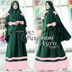 Gamis pesta - Baju gamis - Gamis wanita - Baju muslim wanita terbaru combi warna XL