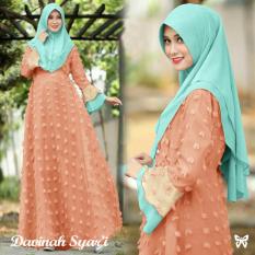 Gamis pesta - Baju gamis - Gamis wanita - Baju muslim wanita terbaru - Maxi bahan rubiah plus bergo