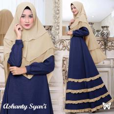 Gamis pesta - Baju gamis - Gamis wanita - Baju muslim terbaru variasi cifon 4 tingkat