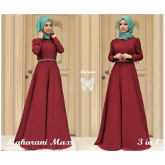 Gamis pesta - Hijab Maxi Pashmina Uk L - Maroon