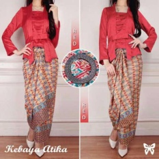 Trend Baju - Kebaya Saten Tosca Uk L - Red