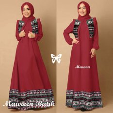 Trend Baju - Maxi Batik Pashmina Uk L - Maroon
