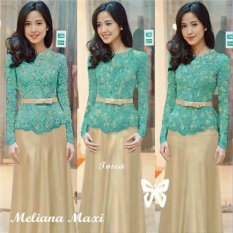 Gamis pesta - Maxi Brukat Spandek Uk L - Hija