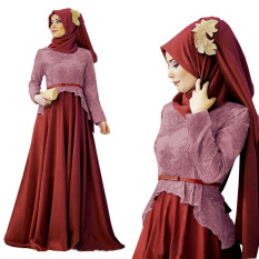 Gamis pesta - Maxi Jersey Kaos Florencia Uk L - Magenta