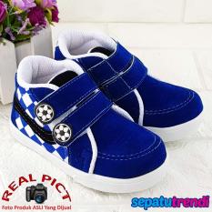Trendi Sepatu Anak Batita High Cut Semi Boot Plaid BLKTK