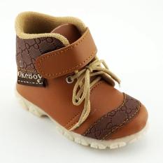 TrendiShoes Sepatu Boot Anak Bayi Laki-Laki OkeBoy DDOKB - Tan