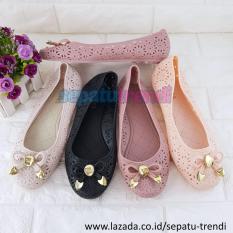 Trendi Sepatu Wanita Jelly Flat Soes WARNA DIKIRIM RANDOM JLLZRPT