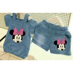trendshopee Set Baju Anak Perempuan MIQAKID DENIM