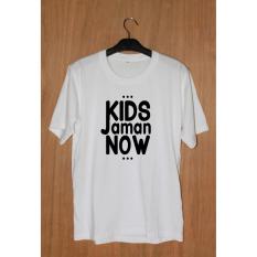 tshirt kekinian kids jaman now putih lengan pendek cotton kaos tumblr tee