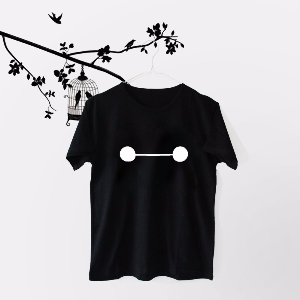 ELLIPSES.INC Tumblr Tee / T-Shirt / Kaos Wanita Baymax - Hitam