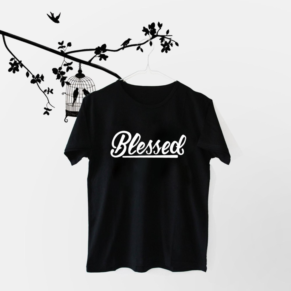 ELLIPSES.INC Tumblr Tee / T-Shirt / Kaos Wanita Blessed - Hitam