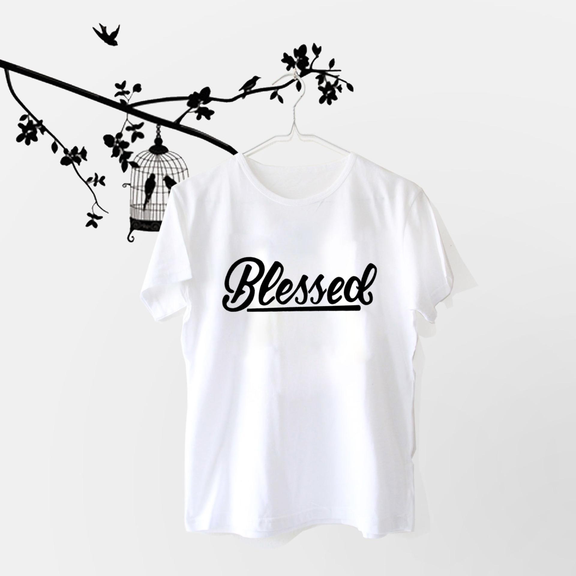  ELLIPSES.INC Tumblr Tee / T-Shirt / Kaos Wanita Blessed - Putih