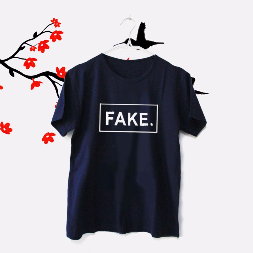 ELLIPSES.INC Tumblr Tee / T-Shirt / Kaos Wanita Fake - Navy