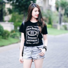 ELLIPSES.INC Tumblr Tee / T-Shirt / Kaos Wanita Jackdaniels - Hitam
