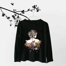 Acc Global / Kaos / Kaos Lengan Panjang /Kaos Wanita Body Girl Hitam