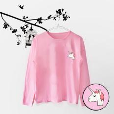 Acc Global / Kaos / Kaos Lengan Panjang / Kaos Wanita UNICORN Pink