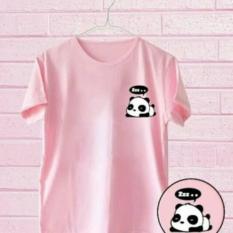 Tumblr Tee/T - Shirt/Kaos Pocket Panda Tidur Pink