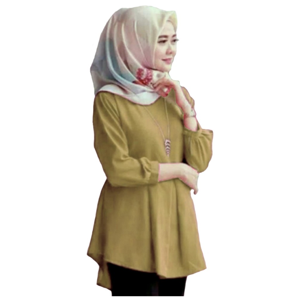 Tunik Atasan Wanita - Blouse Muslim Ellena Peplum