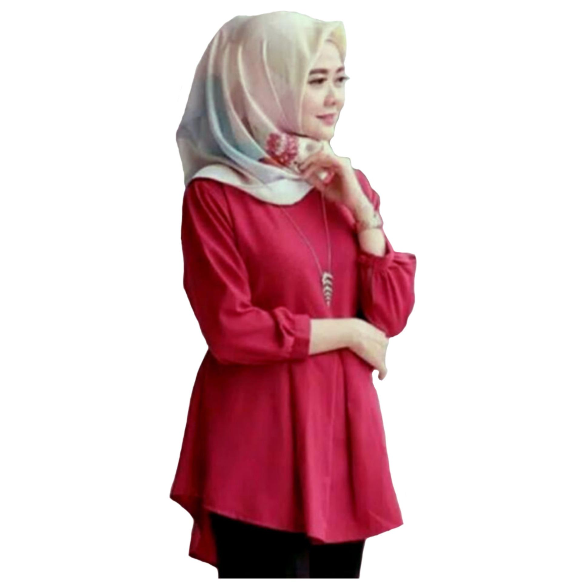 Tunik Atasan Wanita - Blouse Muslim Ellena Peplum