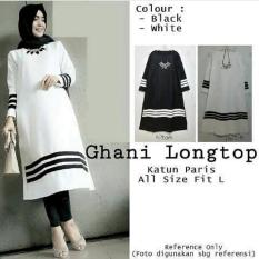 Tunik - Baju Muslim - Blouse Muslim - Ghani Longtop - White