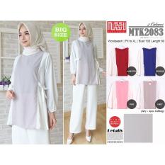 Tunik jumbo / baju atasan big size / baju fashion / style gemuk / baju murah / baju besar / tunik besar / baju gendut / baju gemuk xl xxl xxxl mtk2083