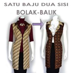 Tunik Vest Cardigan Batik Atasan Bolero LA332