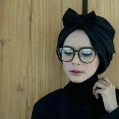Turban Pita Polos By Panda Hijab - Black
