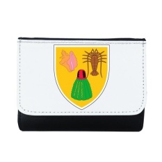Turks dan Caicos National Emblem Multi-Fungsi Faux Kulit Dompet Kartu Dompet Hadiah-Intl