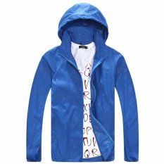 TUUMIKI Ringan Jas Hujan Aktif Outdoor Hoodie Bersepeda Menjalankan Jaket Windbreaker -Intl