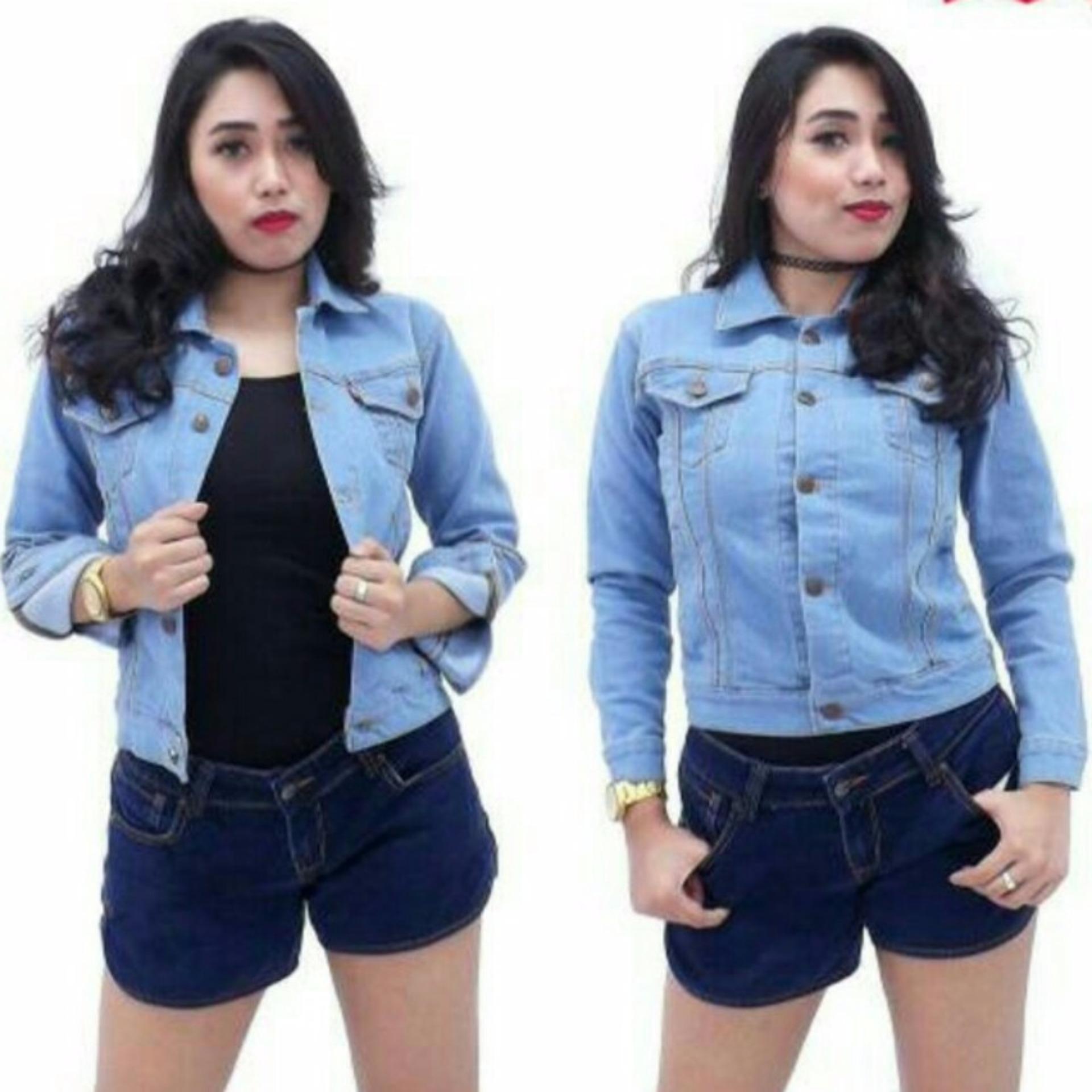 TWOSIX'S JAKET JEANS WANITA BIOBLITZ / BIRU MUDA \