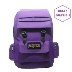 Ubutik Lokal Bag Tas Ransel Sekolah Sporty Belt - Ungu