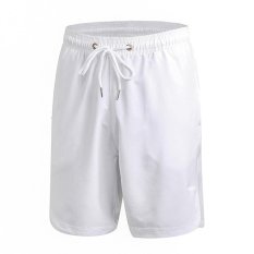 UINN Fashion Casual Men'S Gym Olahraga Bernapas Semua Cocok Fitness Workout Shorts Putih XXL-Intl
