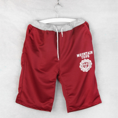UINN New Adjustable Pria Celana Pendek Celana Pendek Celana Celana Sport Jogging Celana Merah M-Intl