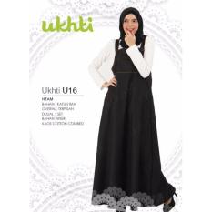 Ukhti U16 Gamis Katun Ima Capucino Hitam