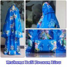 Ukhuwah Mukena Anak Bali Premium Frozen - Biru
