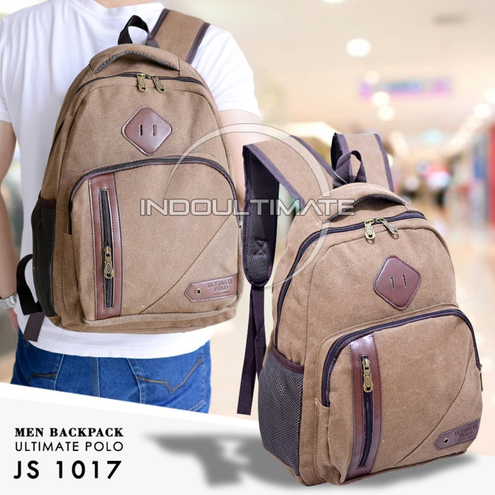 ULTIMATE POLO Tas Ransel Pria / Tas Kanvas / Tas Fashion Pria / IM JS-1017 BACKPACK