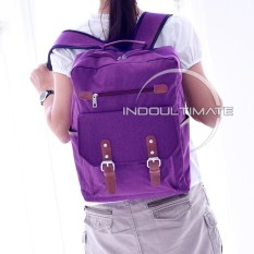Ultimate Tas Pria JS-108 - Purple / Backpack Anak Cewek Sekolah Remaja Korea Import Batam Murah Branded Cantik / Ransel Laptop Perempuan Wanita