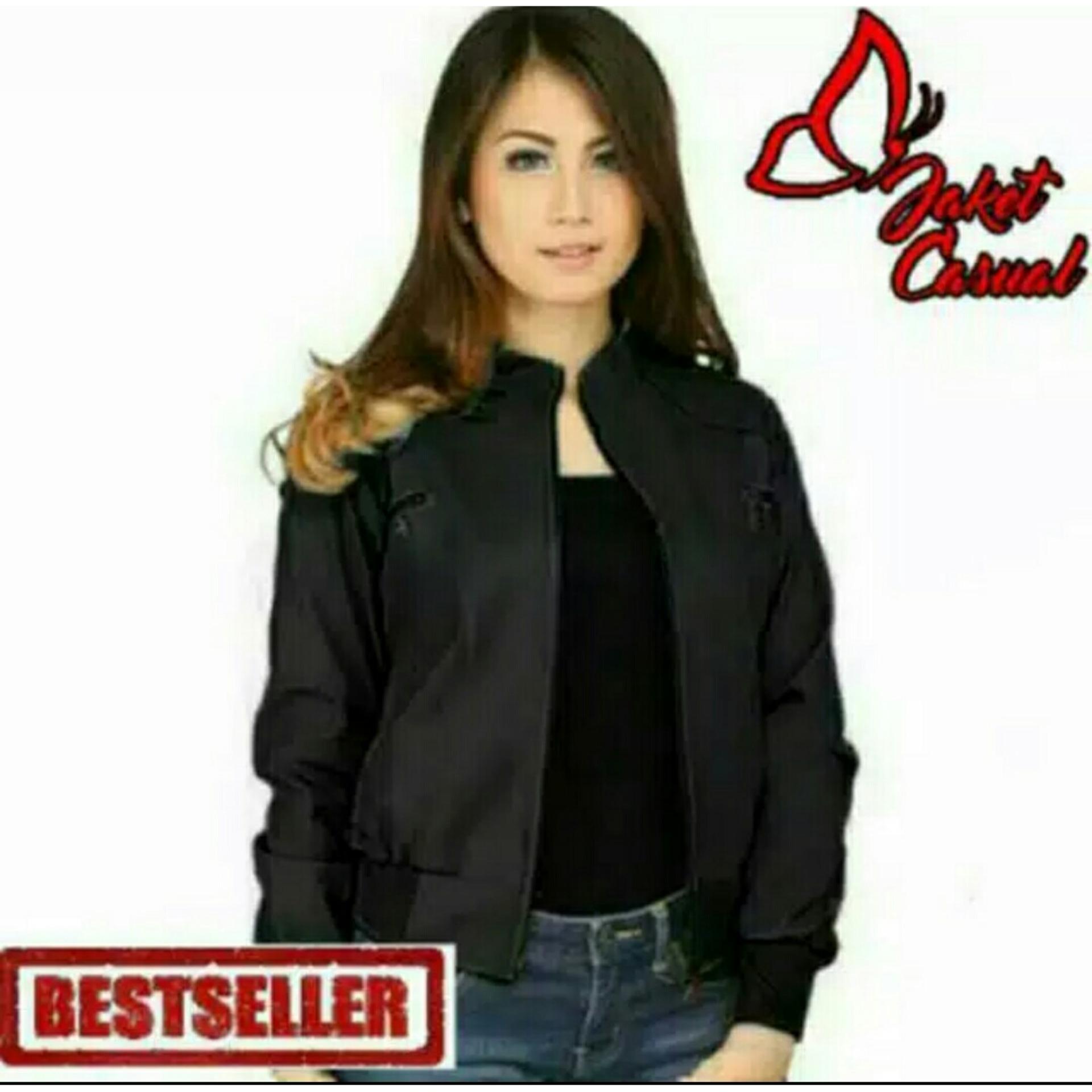 ULTIMOSHION - JUMBO M - 3XL JAKET KULIT WANITA / JAKET CARLIT 