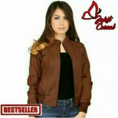 ULTIMOSHION - JUMBO M - 3XL JAKET KULIT WANITA / JAKET CARLIT
