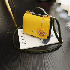 Tas Kecil Wanita Unik Sederhana Harajuku Gaya Hongkong (Kuning)