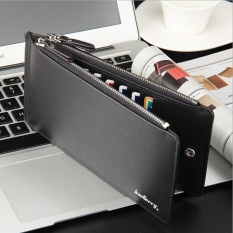 Paman Sam Kulit Panjang Dompet Bisnis Merek Terkenal Kredit Cardwallet Kapasitas Besar Mens Dompet Fashion Mens Purse Uomo Telepon (brown) -Intl
